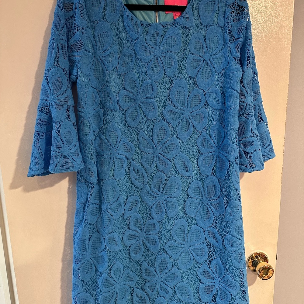 Lilly Blue Ophelia Zanzibar Blue Lace Dress